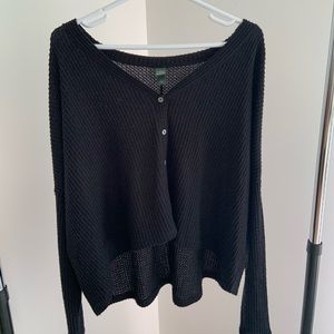 black long sleeve button down